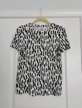 Nine West B+W Artsy Blouse